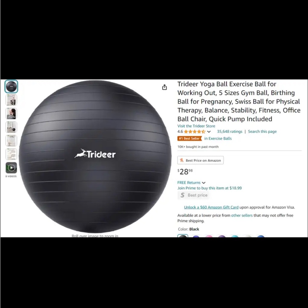 Pilates bundle. Exercise ball and resistance ring!  Let’s get toned!!!